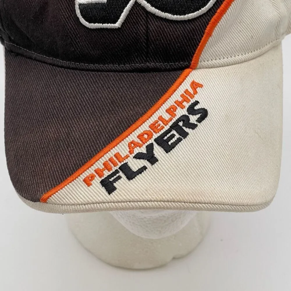NHL Philadelphia Flyers TWINS ENTERPRISE Hat Men's One Size Brown Beige Cotton